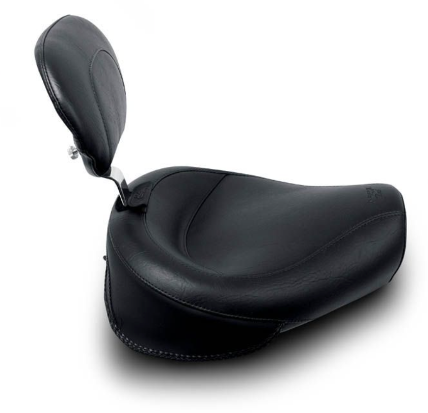 Mustang Wide Touring Solo Seat Original with Driver Backrest - 79126