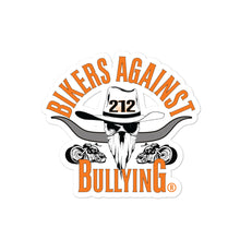 Load image into Gallery viewer, 212 Bikers Against Bullying Bubble-free stickers