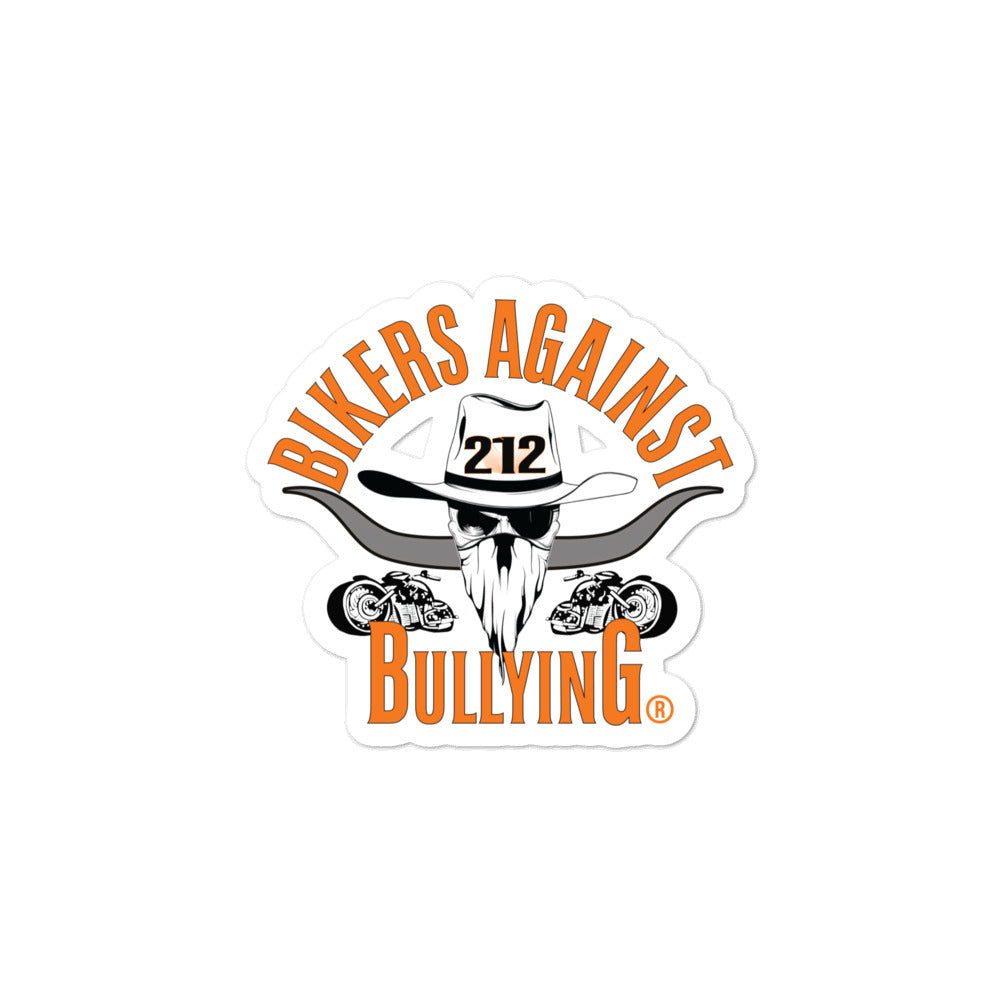 212 Bikers Against Bullying Bubble-free stickers