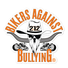 Load image into Gallery viewer, 212 Bikers Against Bullying Bubble-free stickers
